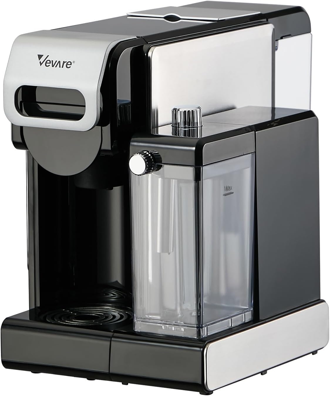 VEVARE 5-in-1 Capsule Coffee Maker Machine Espresso with Water Tank Silver NEW
