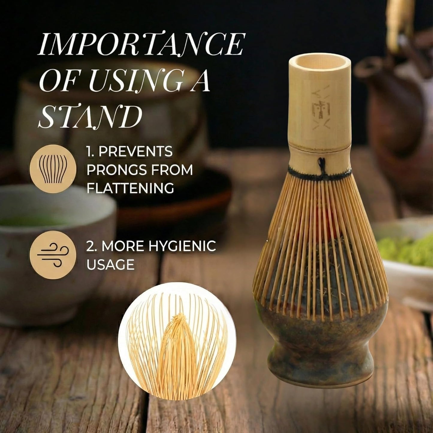 LiorVex Premium Tea Sets Rustic Brown Ceramic Matcha Tea Set - 7-Piece NEW