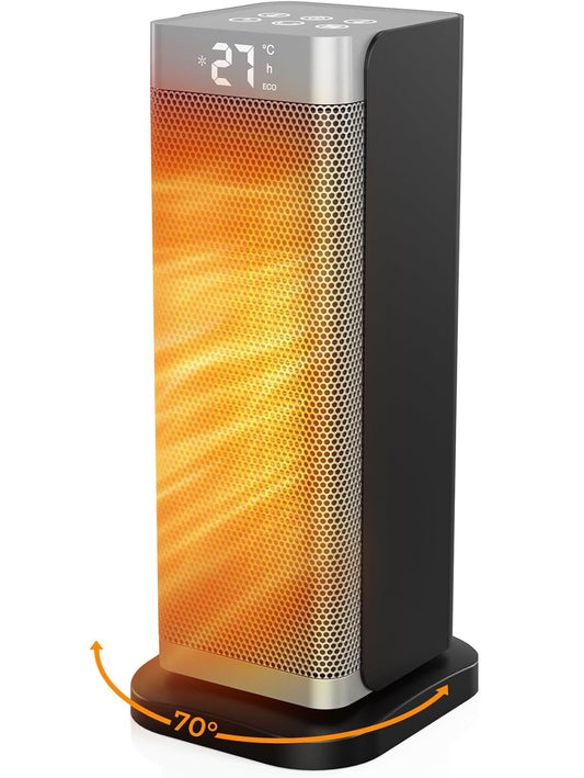 1500W PTC Heating Electric Space Heater with Thermostat for Indoor Use, DEMO