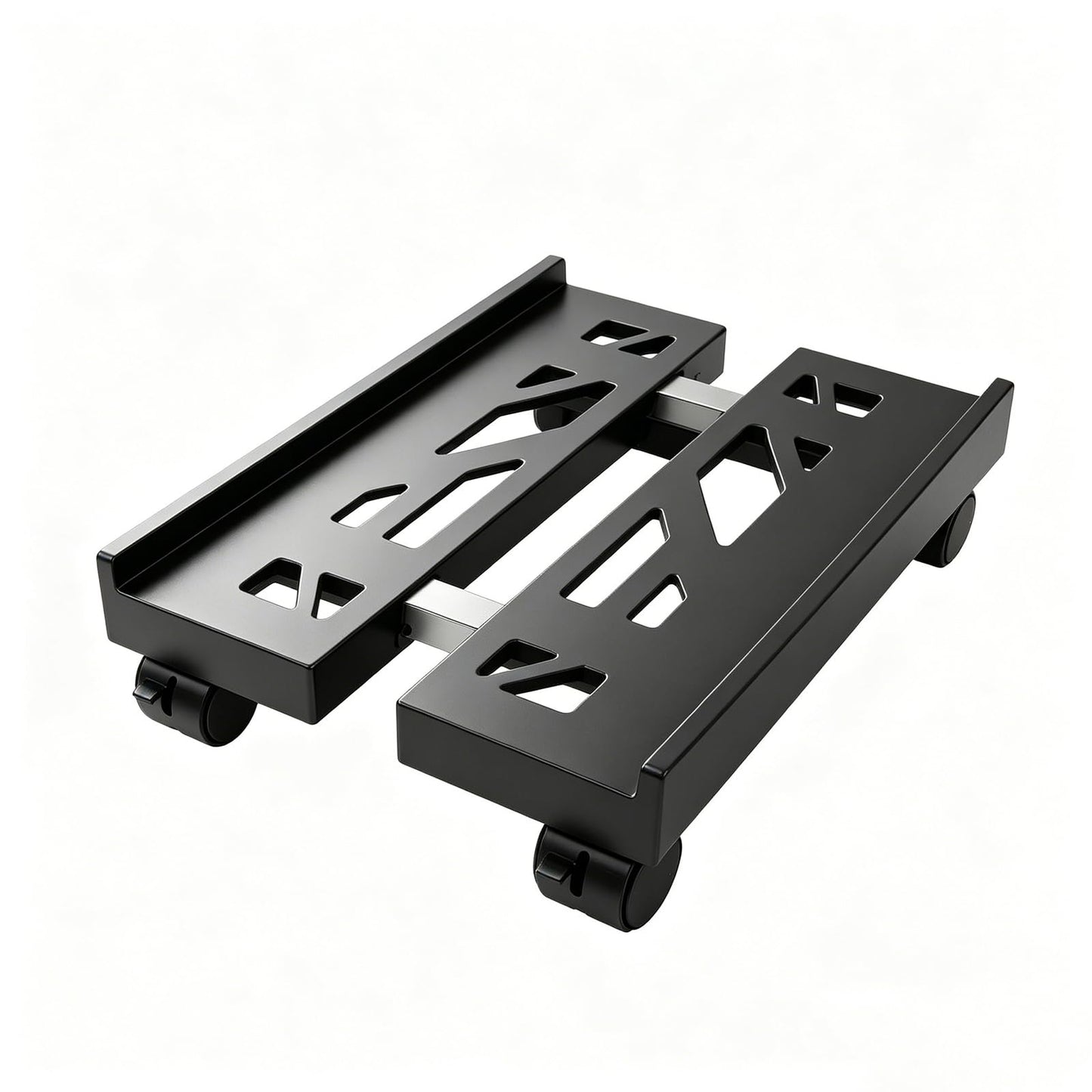 Adjustable 360° Stands Rotating Computer Tower Stand with Wheels in Black DEMO