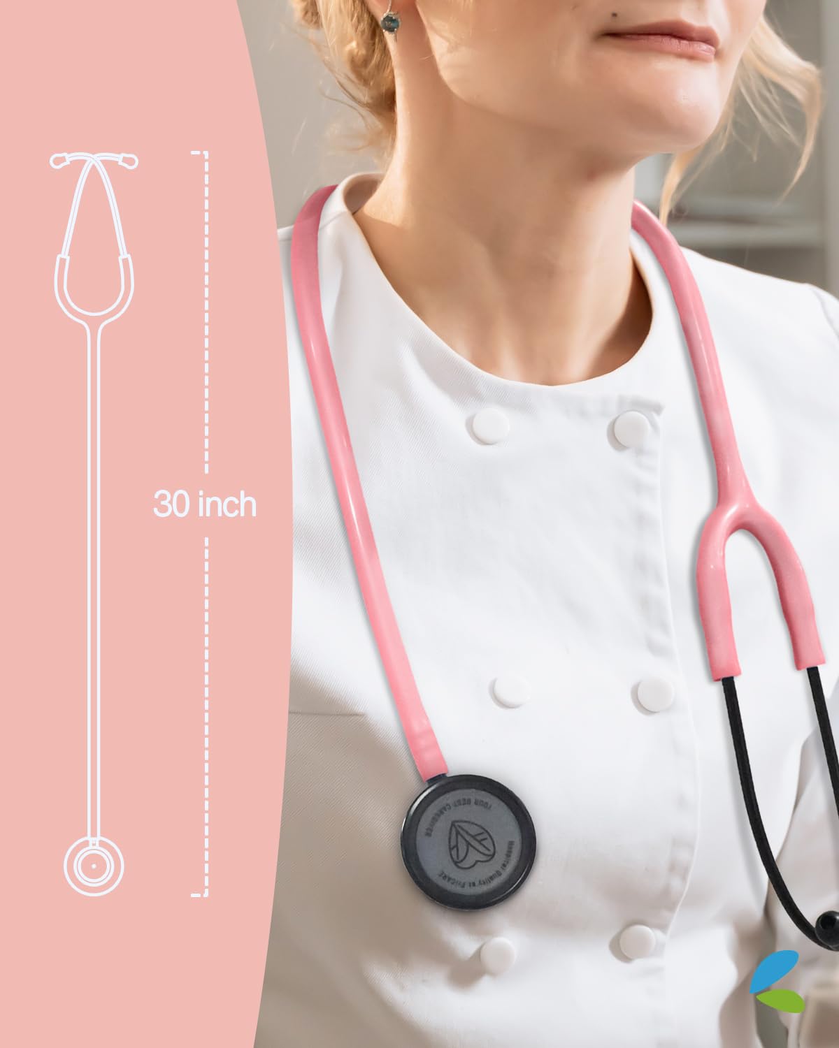 FriCARE Lightweight Dual Head Stethoscope for Medical Home Use in Red NEW