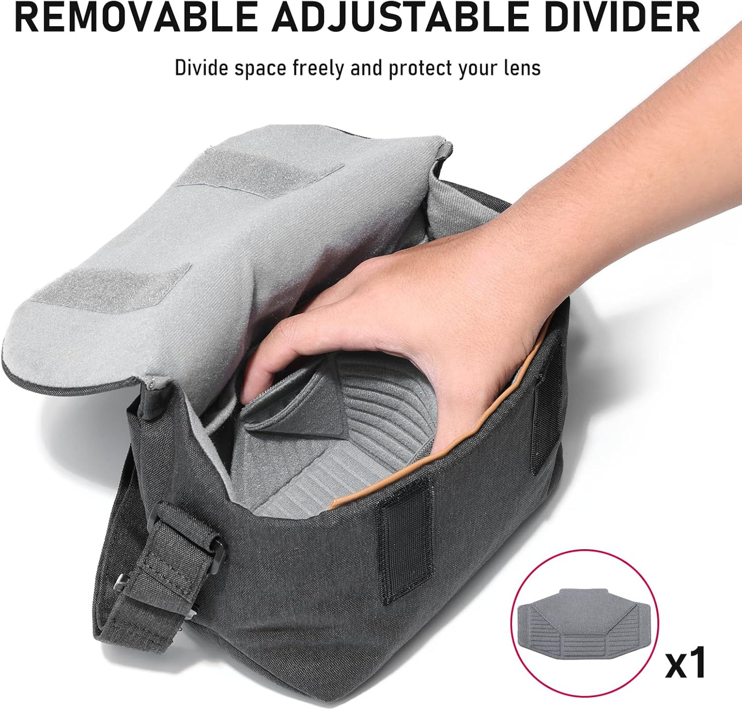 ULANZI Professional Crossbody Camera Bag Case for SLR/DSLR Black Size 4L NEW