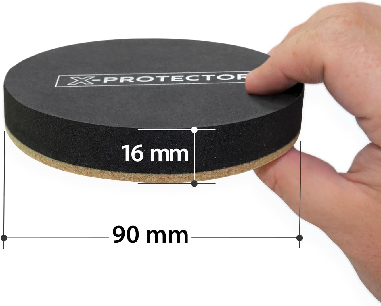 X-Protector Felt Furniture Sliders for Hardwood Floors Black & Brown Size NEW
