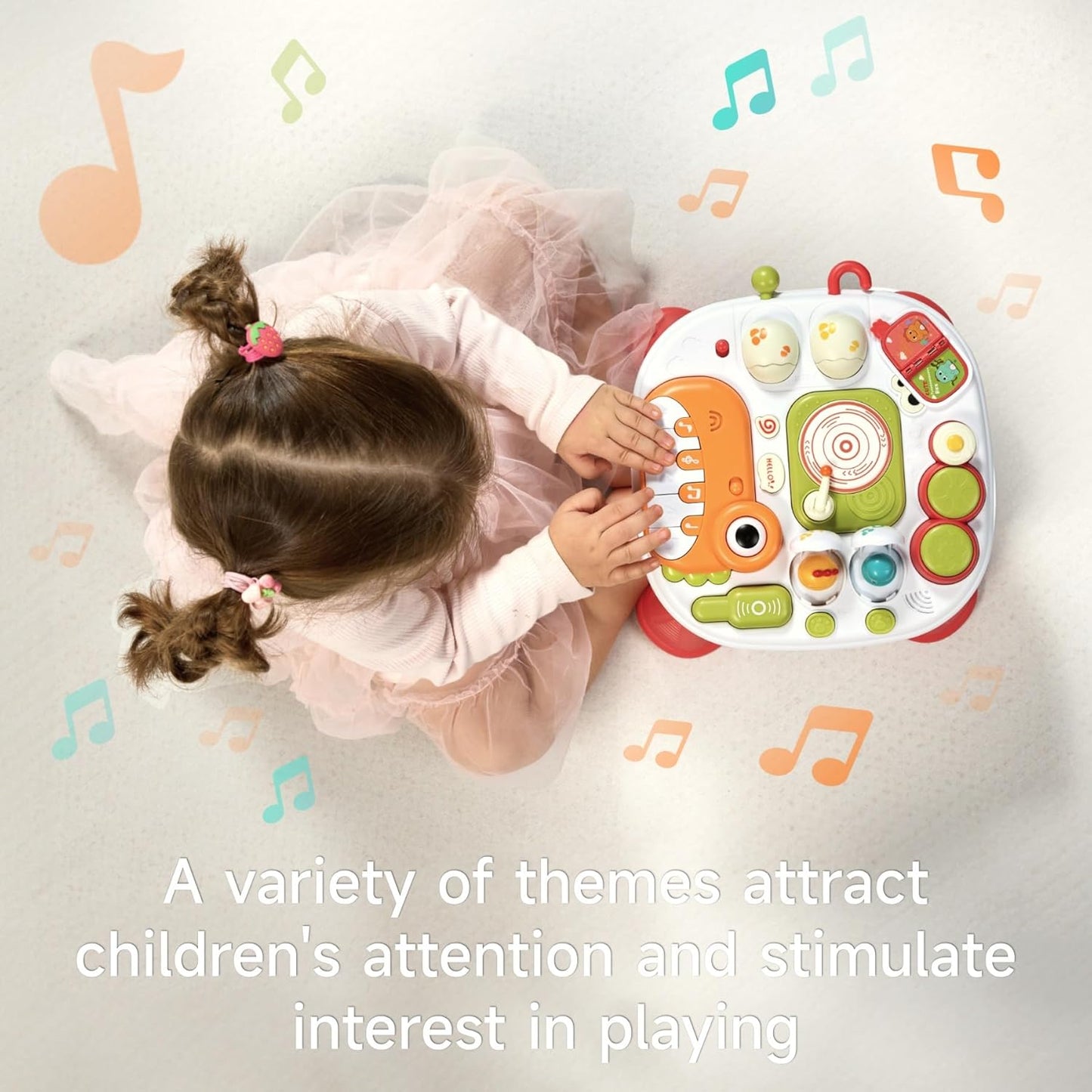 Multicoloured Baby Tables Activity Learning Table, 21x24.5cm, DEMO