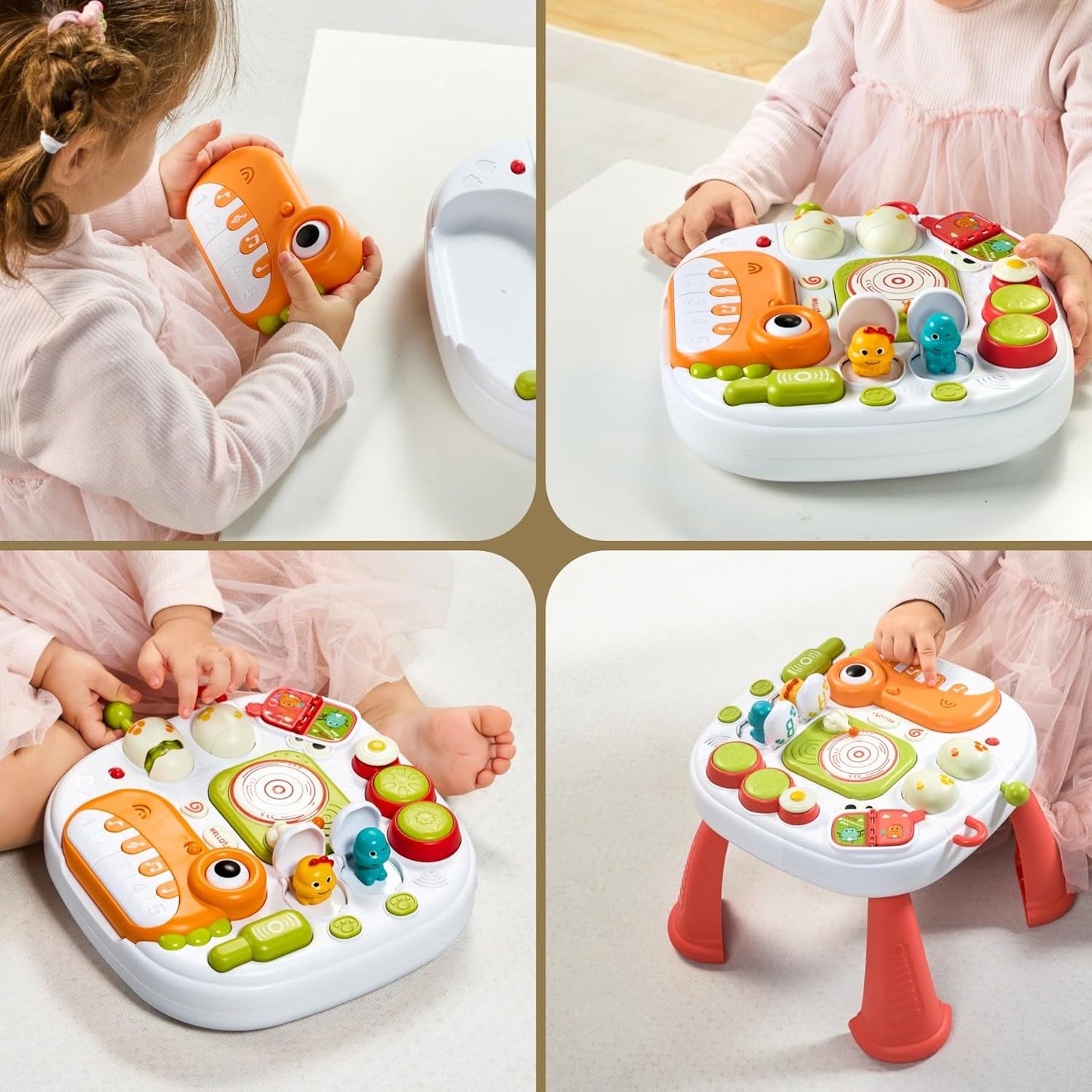 Multicoloured Baby Tables Activity Learning Table, 21x24.5cm, DEMO