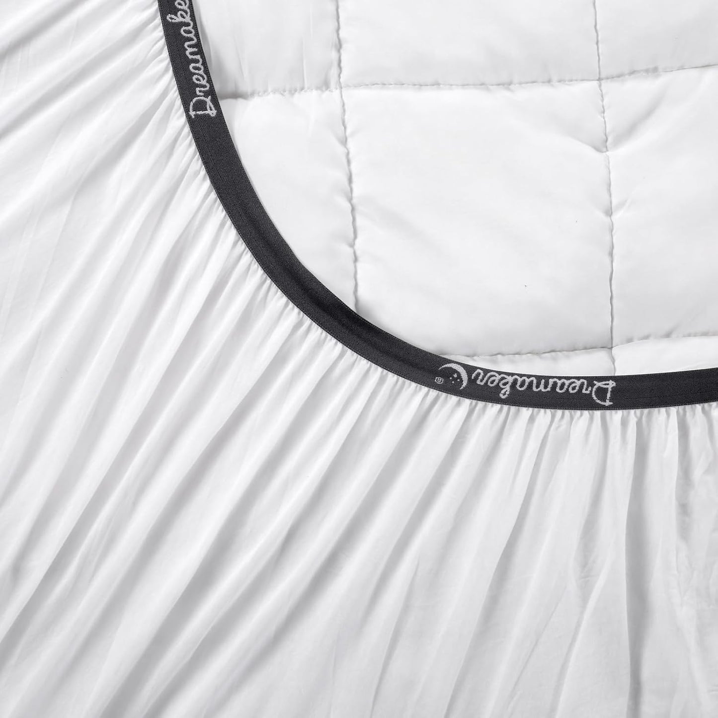 Dreamaker Bamboo Mattress Topper Hypoallergenic Ultra-Soft Plush White Size NEW