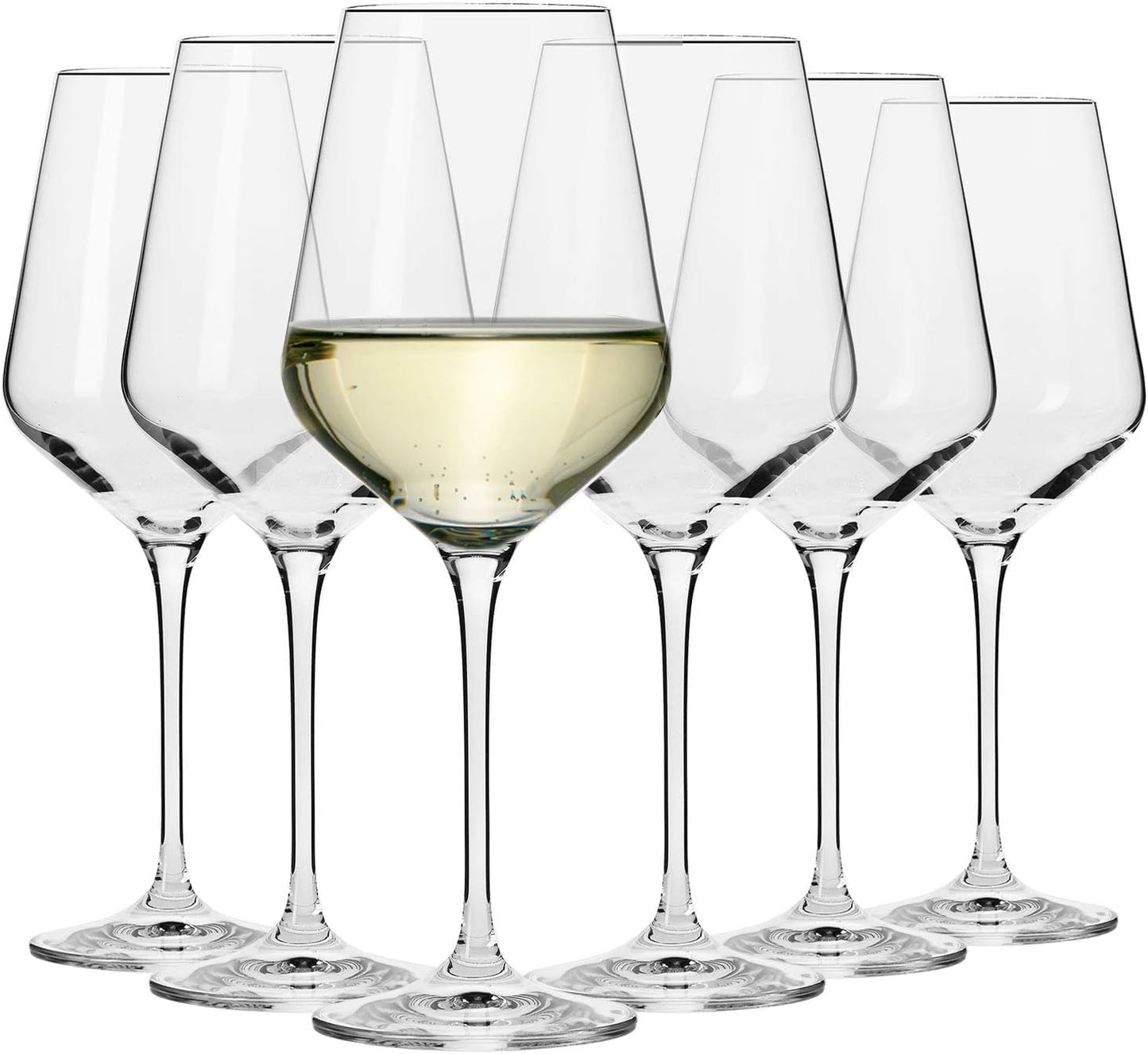 Premium Crystal Clear Wine Glasses Set of 6, 360ml - Elegant Stemware for NEW