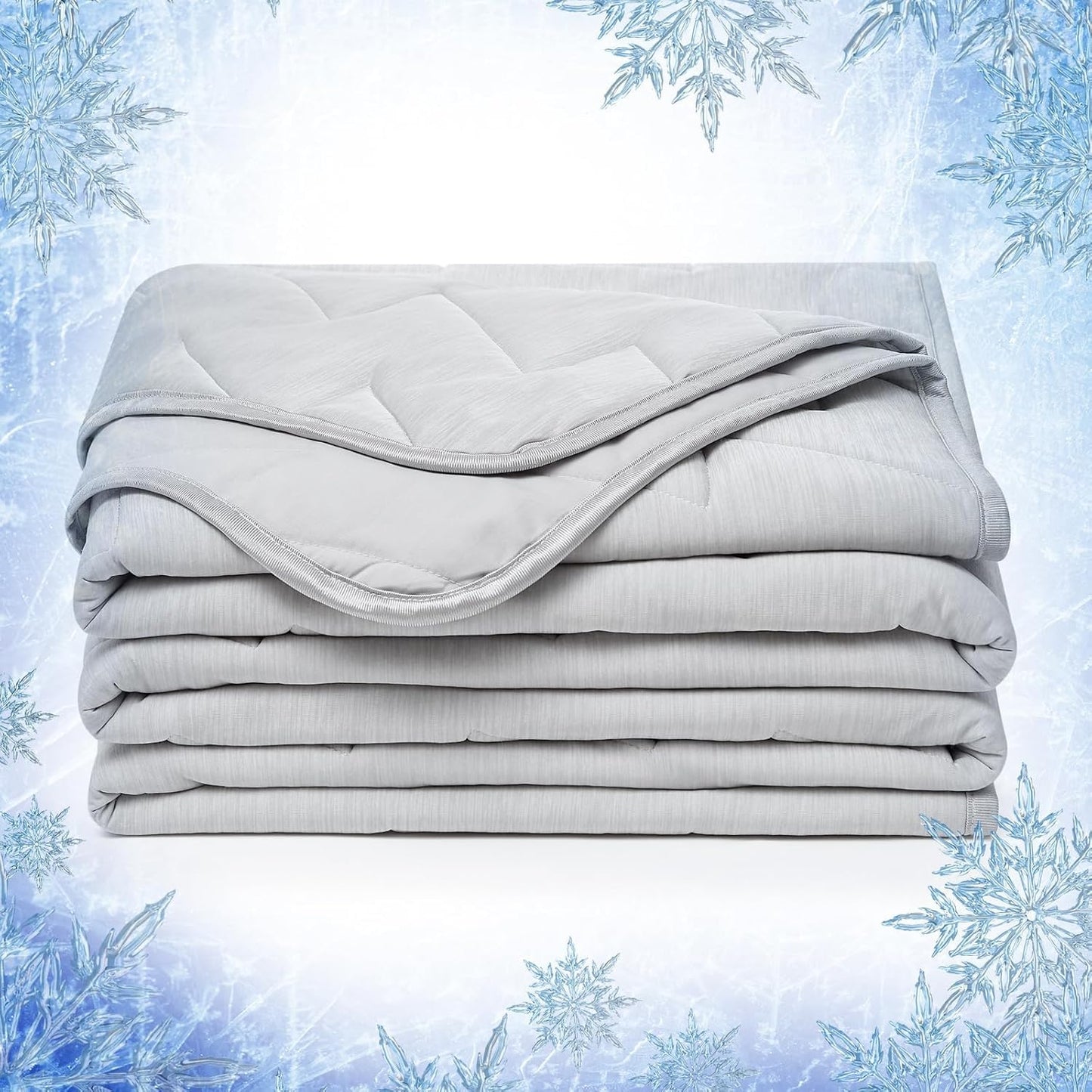 Elegear Cooling Comforters Comforter, Twin Size 150x200cm, Light Grey, NEW