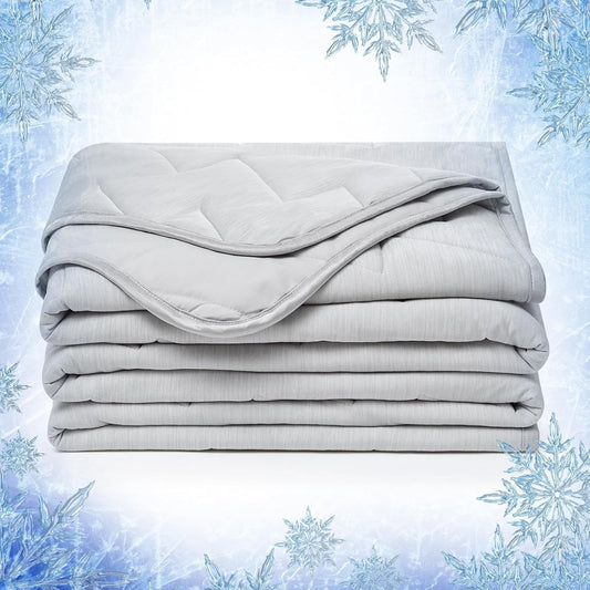 Elegear Cooling Comforters Comforter, Twin Size 150x200cm, Light Grey, NEW