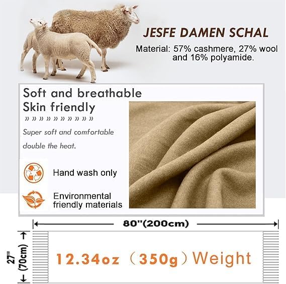 Warm Thick Scarves Cashmere Pashmina Shawl Wrap Scarf Accessory for Women & NEW