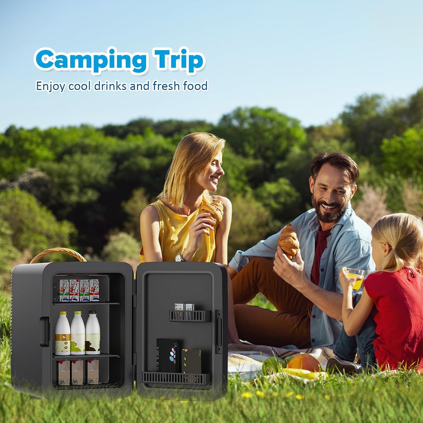 ADVWIN Compact Refrigerators Refrigerator 10L Mini Fridge Portable Cooler DEMO