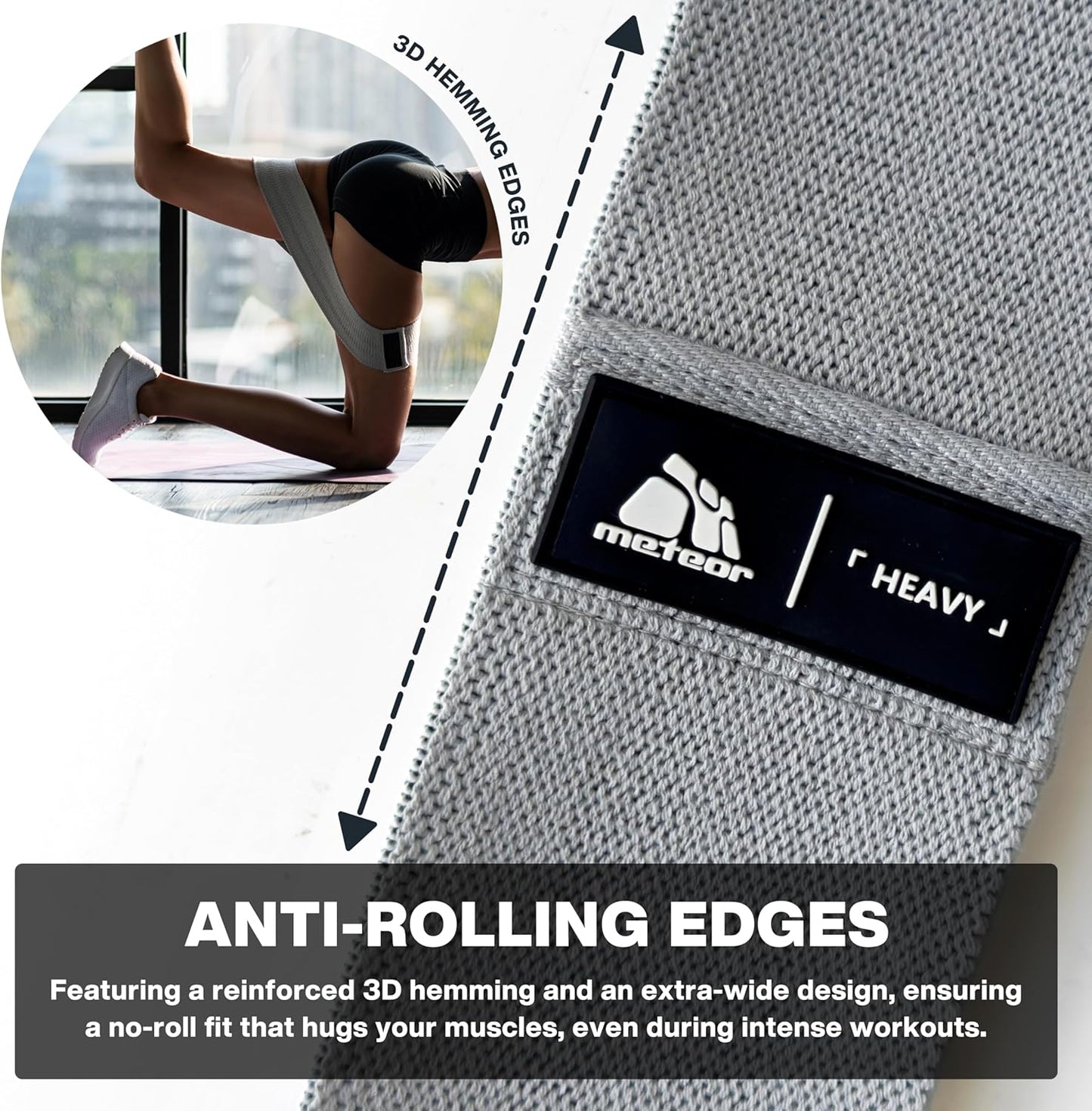 Meteor For The Winners Resistance Bands 3-Piece Multi-Color Fitness Set NEW
