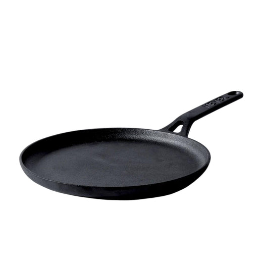 Meyer 24cm Pre-Seasoned Cast Iron Crepe and Pancake Pan Heavy Duty Flat NEW