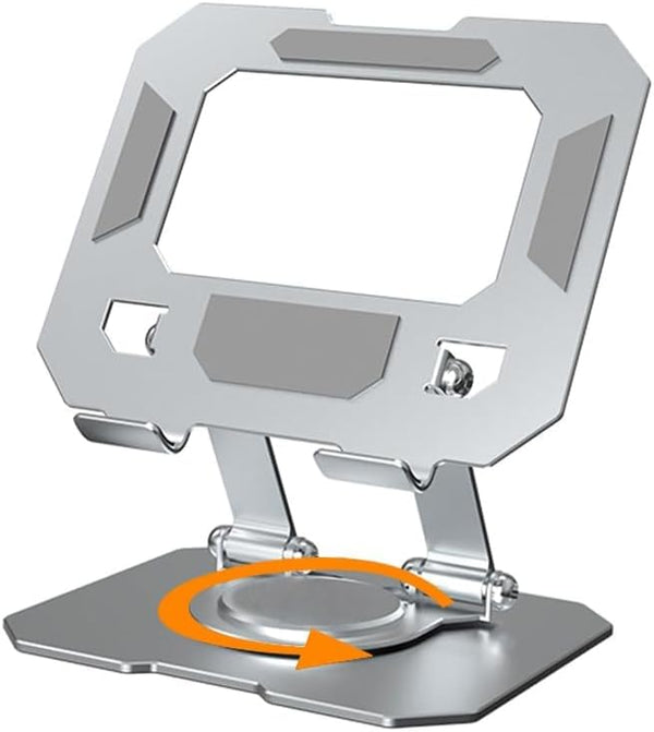Adjustable Laptop Stands Stand with 360° Rotating Base, Ergonomic Silver DEMO
