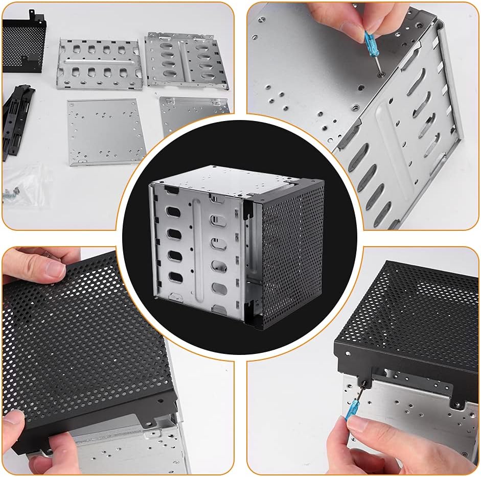 Sturdy Stainless Steel Hard Drive Cage Mounting Bracket for Tech DEMO