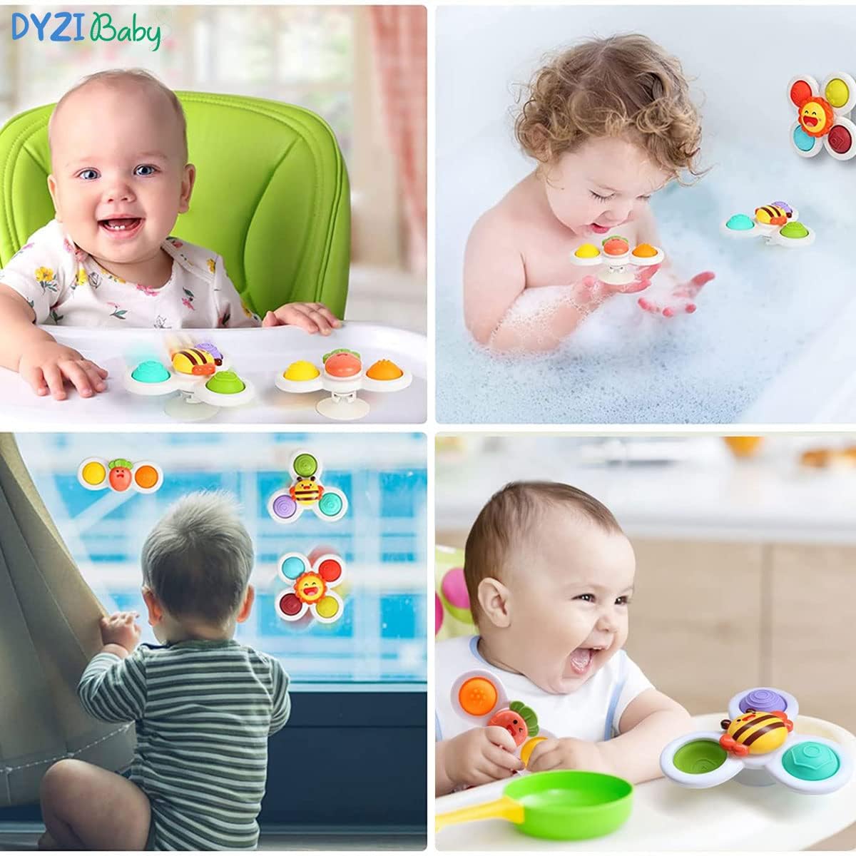 Multicolored Sensory Hand Spinner Toys 3-Piece Stress Relief Fidget Set NEW