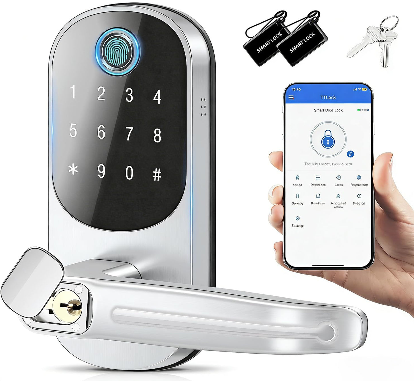 Secure Your Locking Devices Home with 5-in-1 Smart Electronic Door Lock in DEMO
