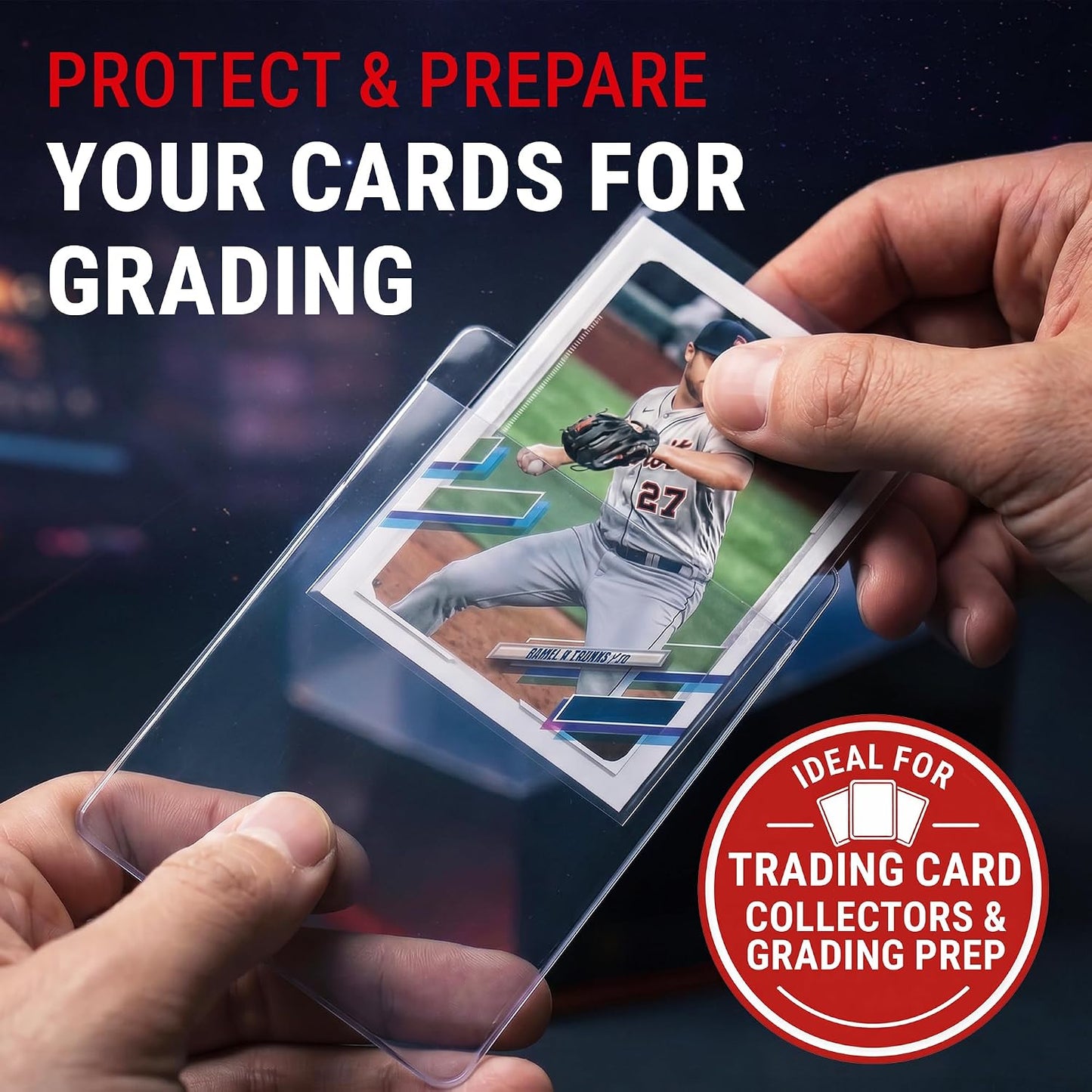 Ultra PRO Clear Card Sleeves for 3 3/16" x 4 1/4" Trading Cards, Fits Standard