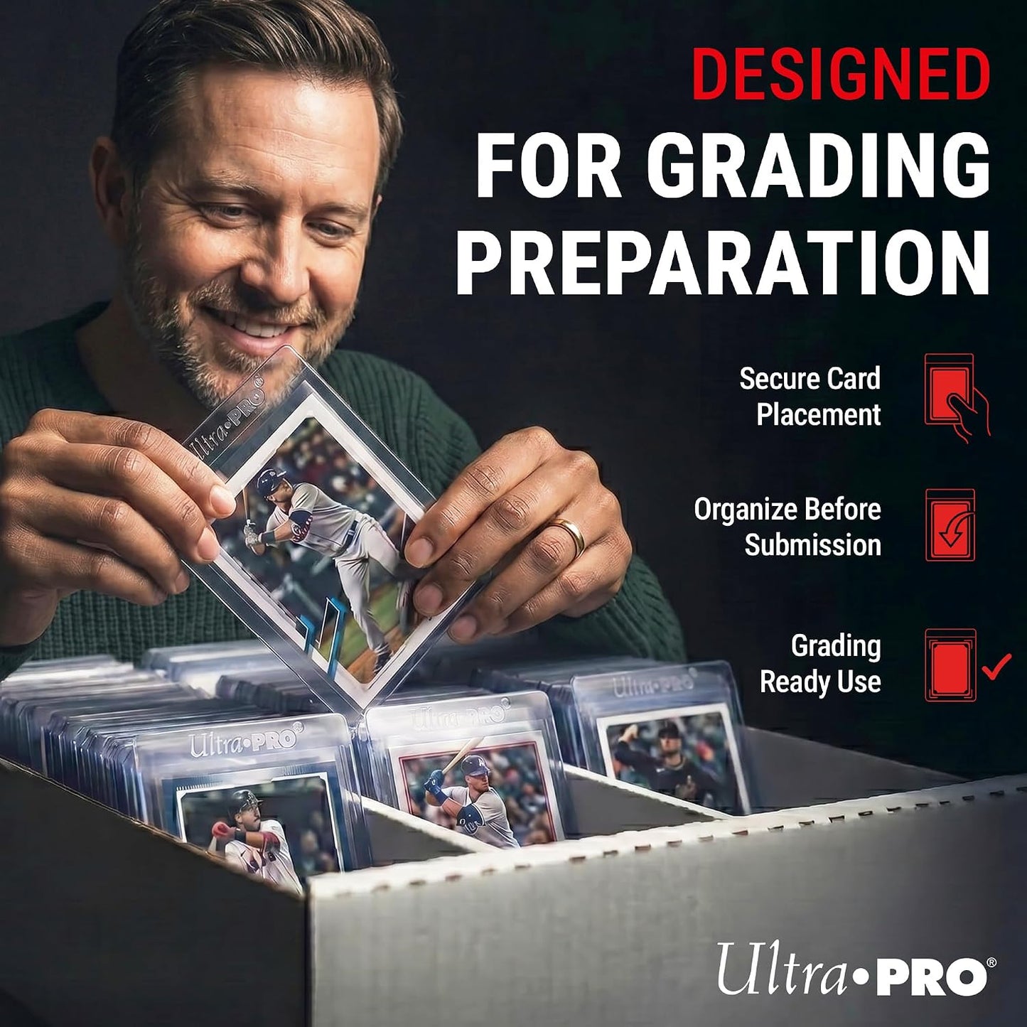 Ultra PRO Clear Card Sleeves for 3 3/16" x 4 1/4" Trading Cards, Fits Standard