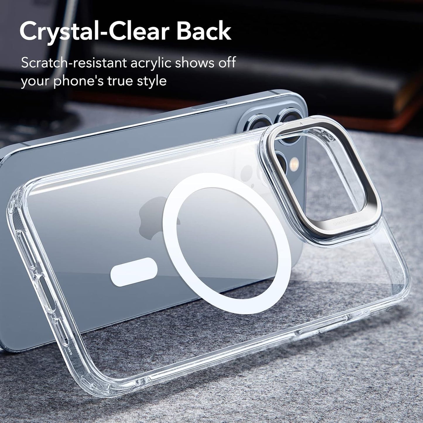 ESR Clear Protective Case for iPhone 13 Pro Shockproof Acrylic Phone Cover NEW