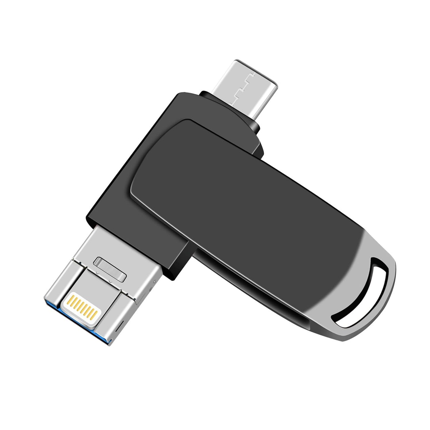 2TB Portable Dual USB Flash Drive Memory Stick Storage Device in Black Size NEW