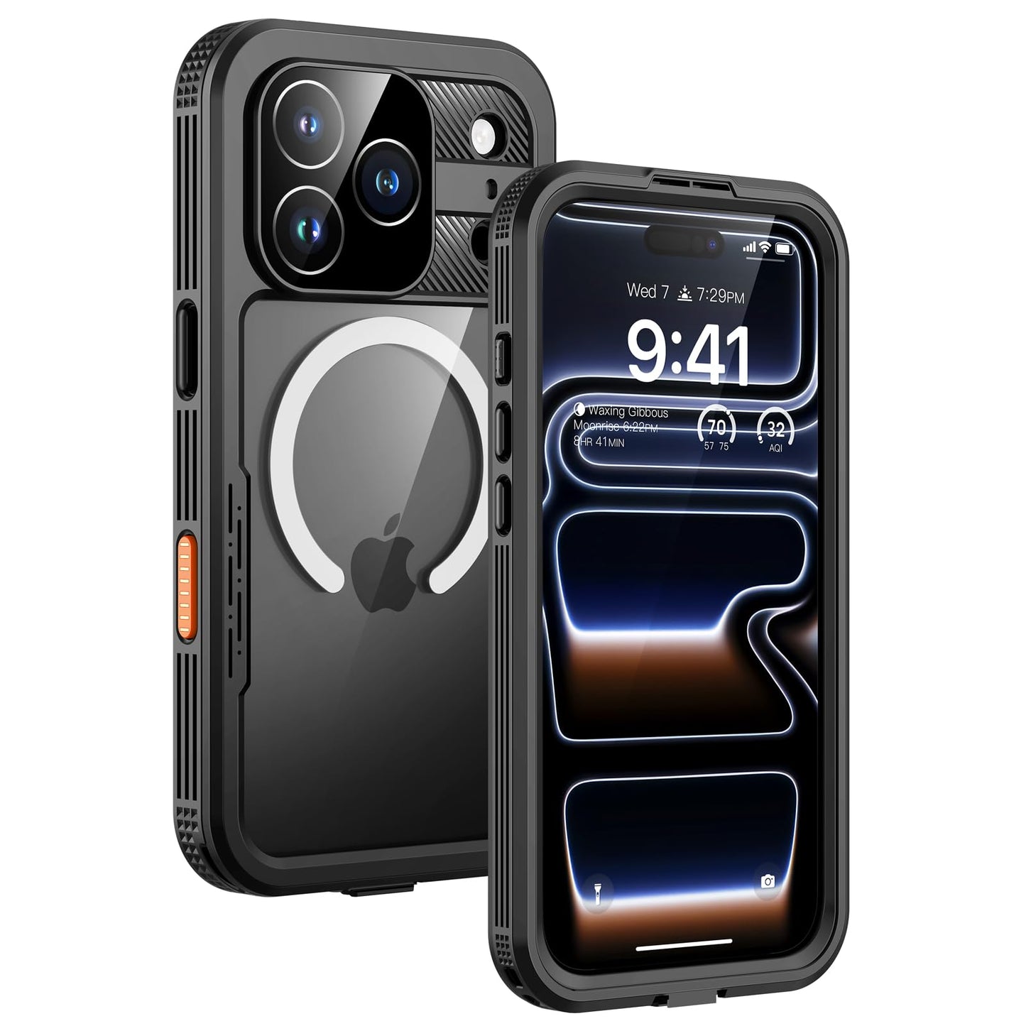 Lanhiem Waterproof Dustproof Magnetic Phone Case for iPhone 17 Pro Max 6.9 DEMO