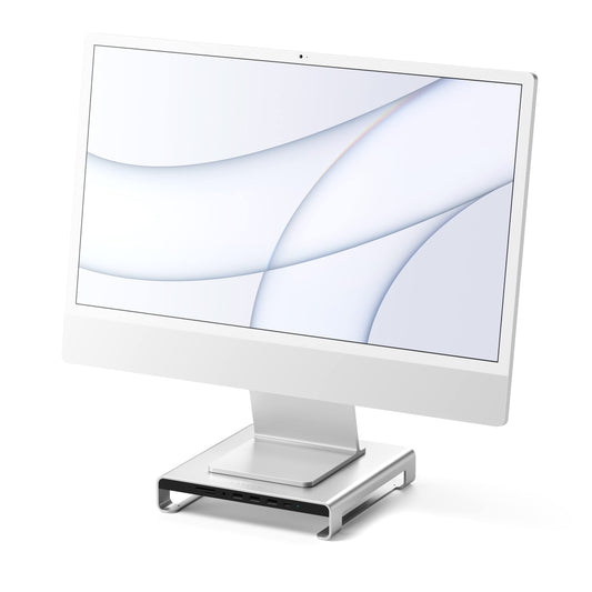 Satechi Type-C Aluminum Monitor Stand Hub with USB-C Data & USB 3.0 Ports, NEW
