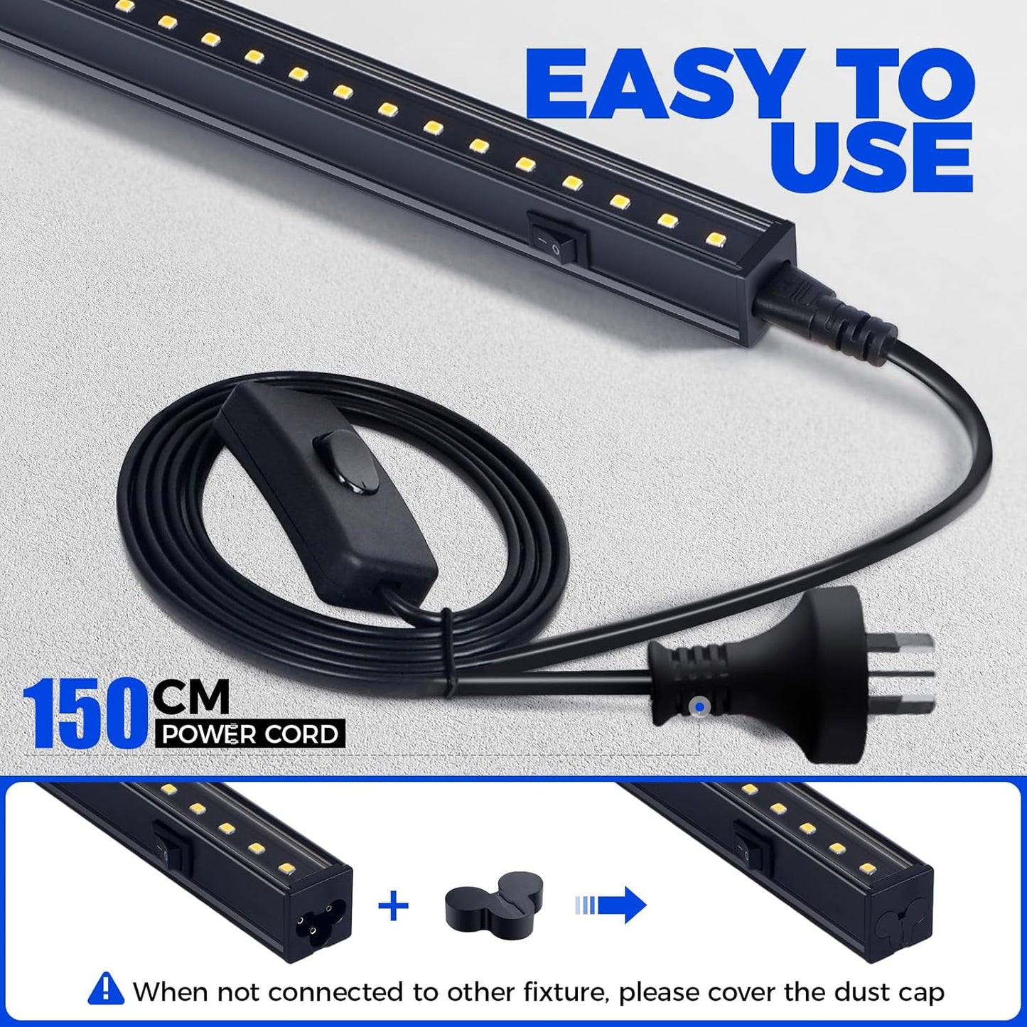 Barrina 1FT Growing Lamps Full Spectrum LED Plant Grow Lamp 10W 5000K NEW