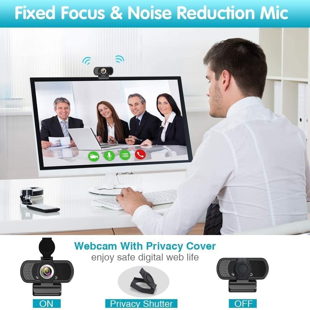 High-Definition 1080P Webcams Webcam with Stereo Microphone for Live NEW