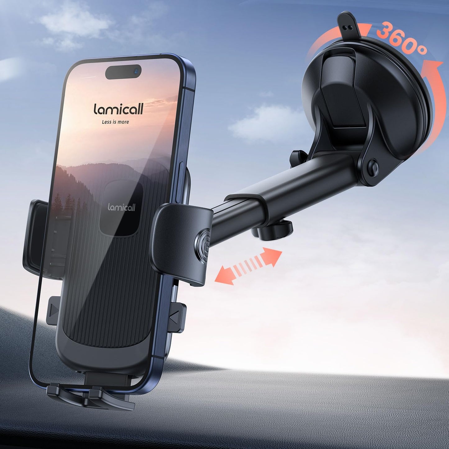 Lamicall Strongest Automobile Accessories Military-Grade Suction Cup Car DEMO