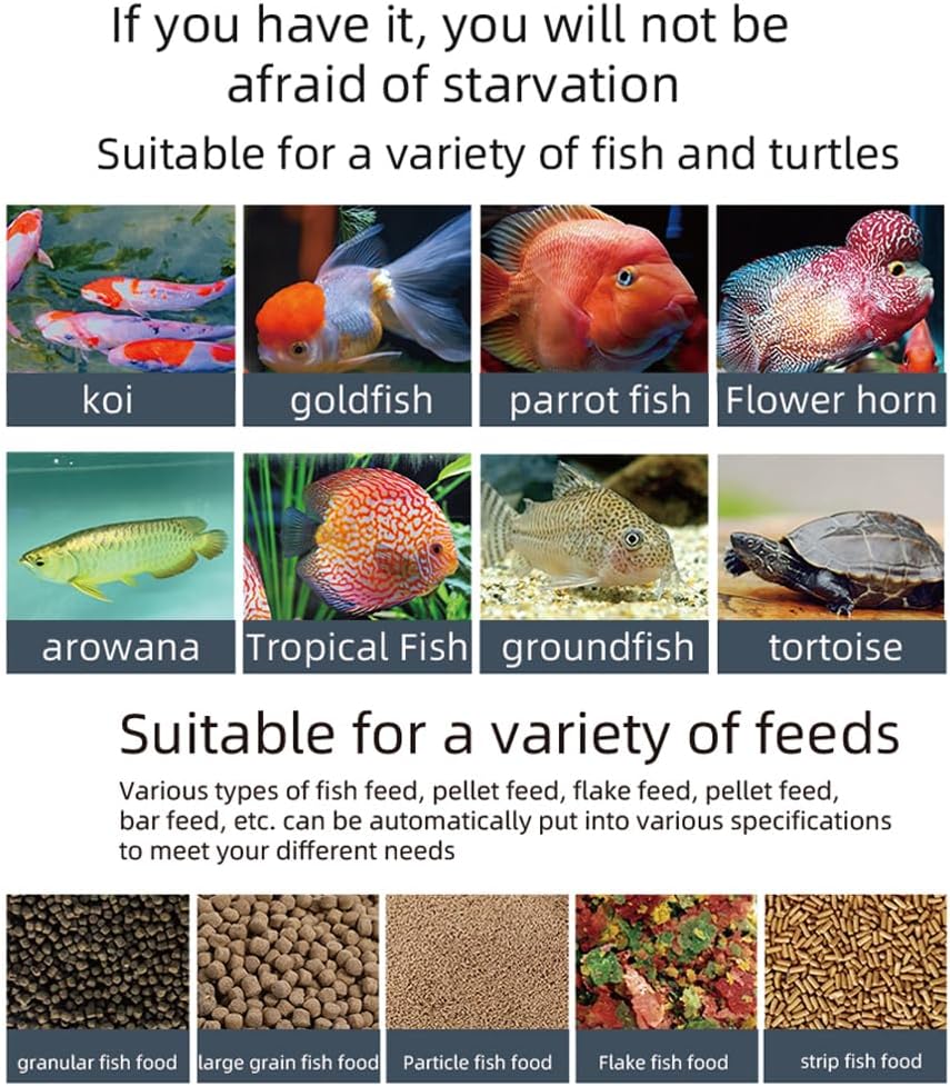 CHUSHEN Aquarium Accessories Automatic WiFi Intelligent Timing Fish Feeder NEW