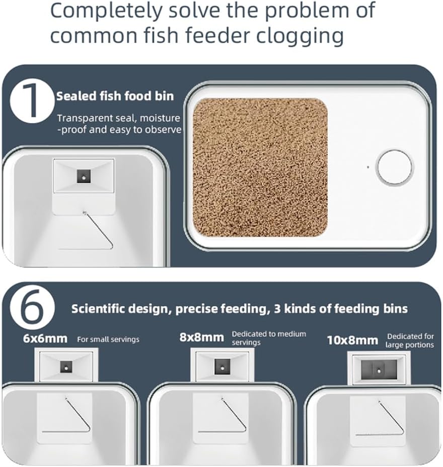 CHUSHEN Aquarium Accessories Automatic WiFi Intelligent Timing Fish Feeder NEW