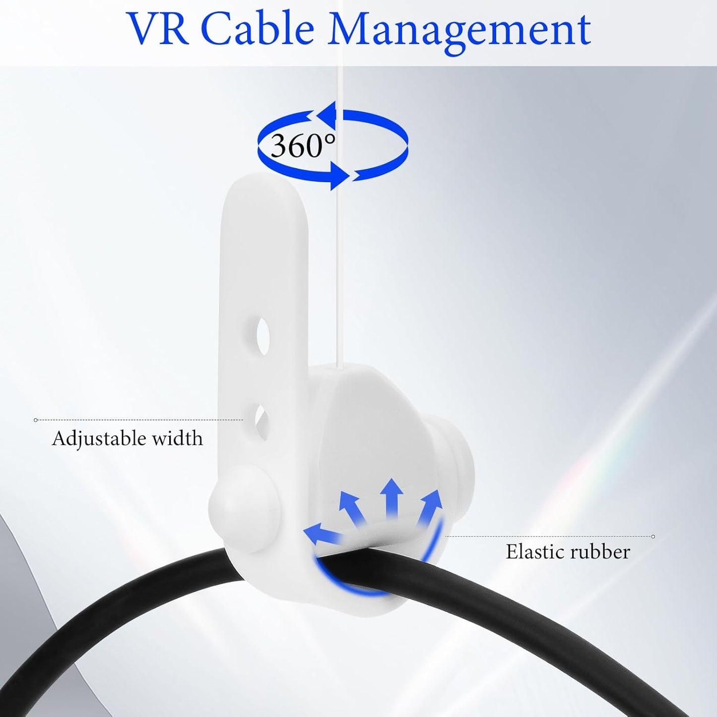 Geekria Tech Accessories Cable Management Organizer for Meta Quest 3S, 2 NEW