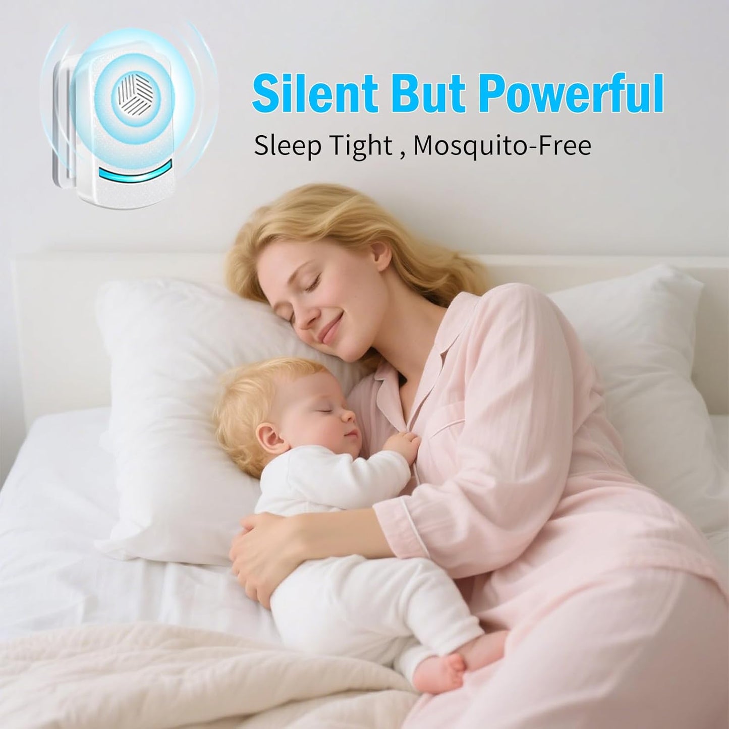 Ultrasonic Pest Repeller Plug-in Electronic Control for Home White Size 6 DEMO