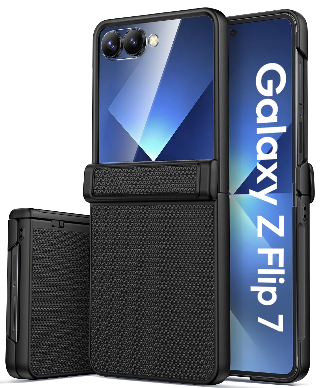 Sleek Protective Phone Case for Samsung Galaxy Z Flip 7 in Black - Durable NEW