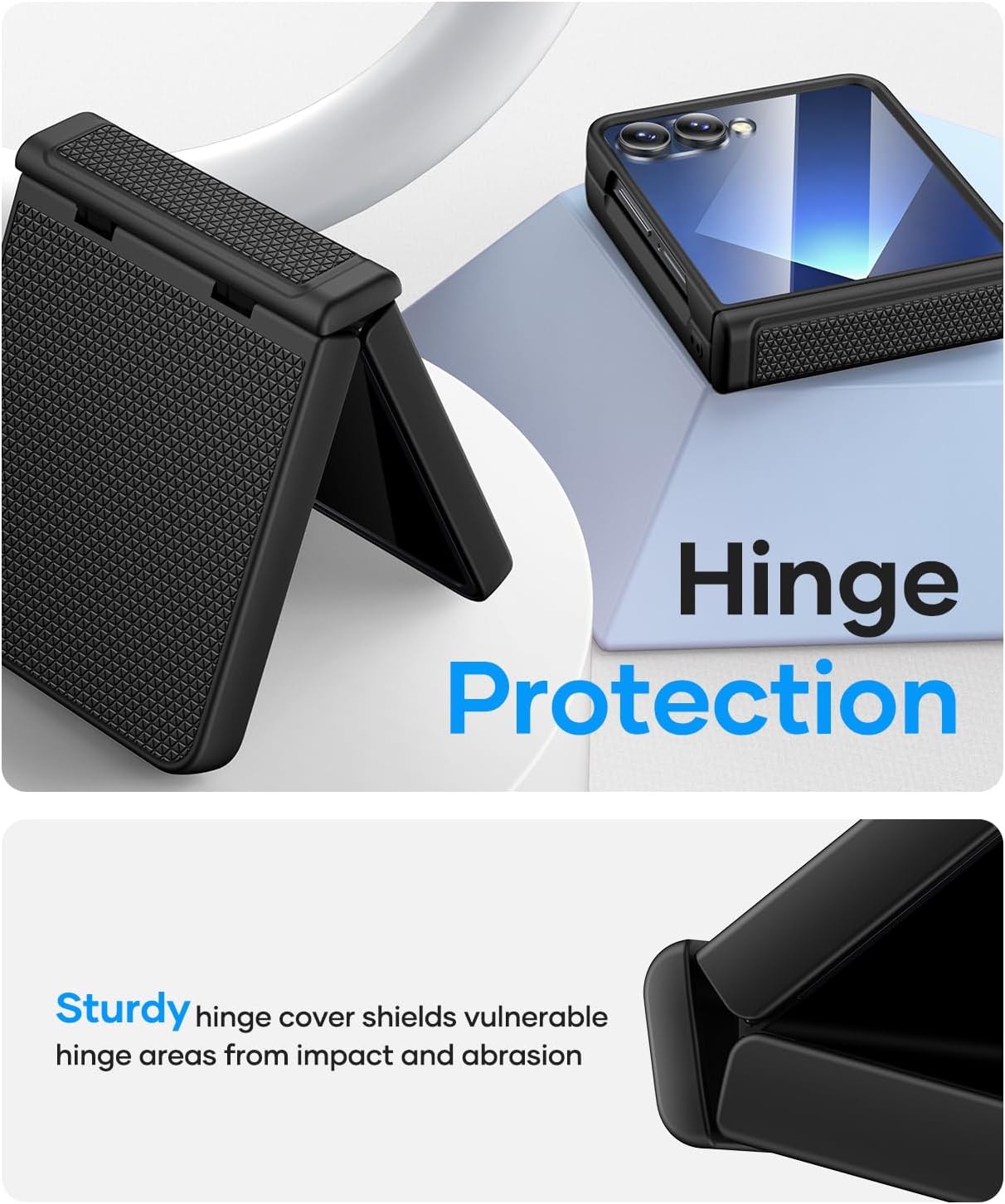 Sleek Protective Phone Case for Samsung Galaxy Z Flip 7 in Black - Durable NEW