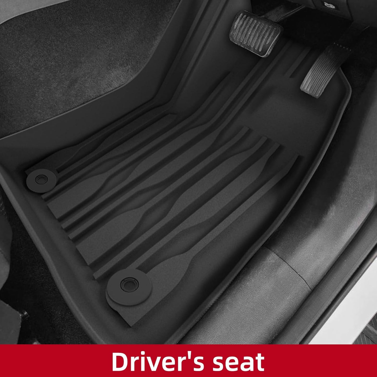 Durable Truck Bed Mat for BYD Shark 6 2024-2026, TPE Foot Mats, Black Size DEMO