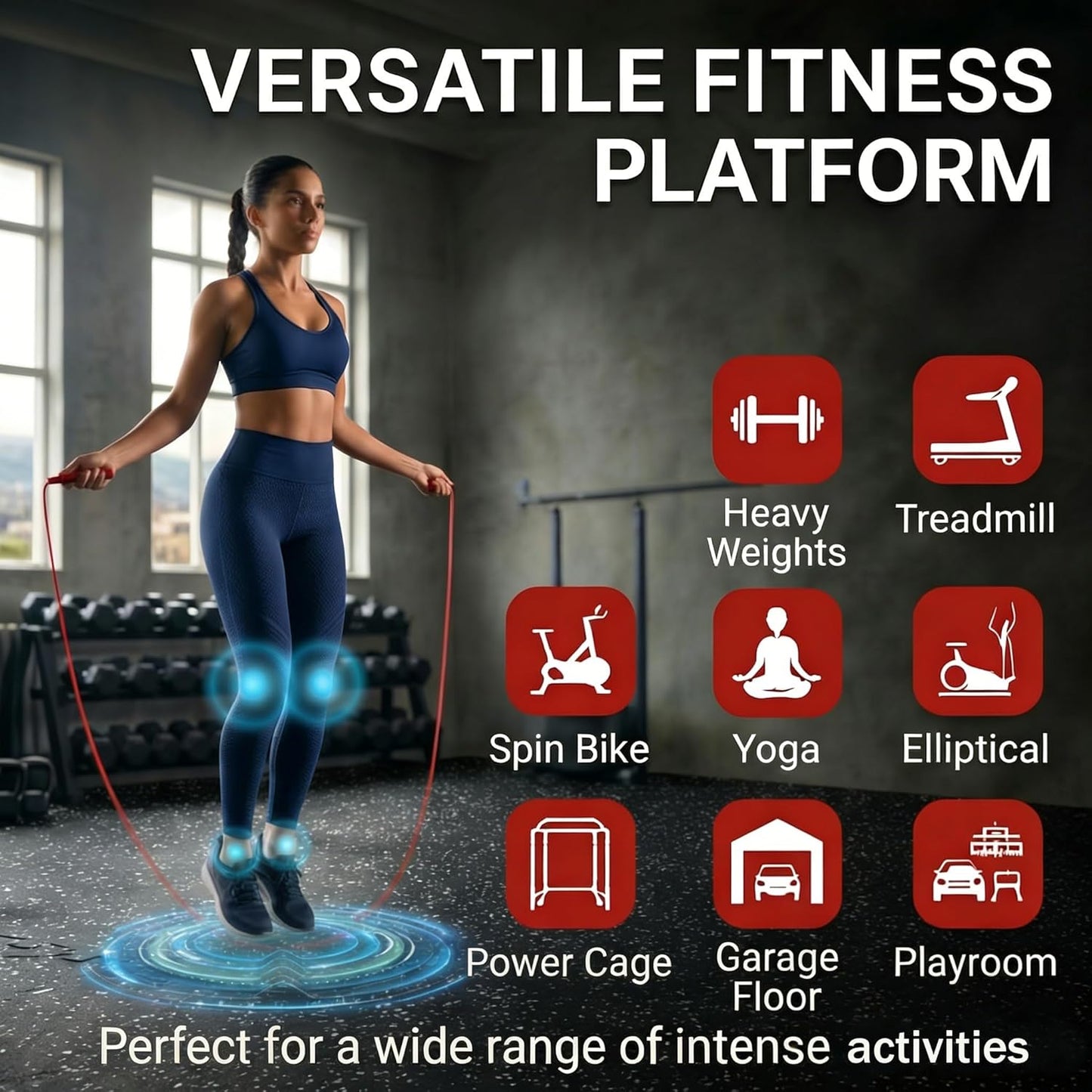 Thick Rubber Exercise Mats for Home Workout - Black Set of 15 Pads Size Set NEW