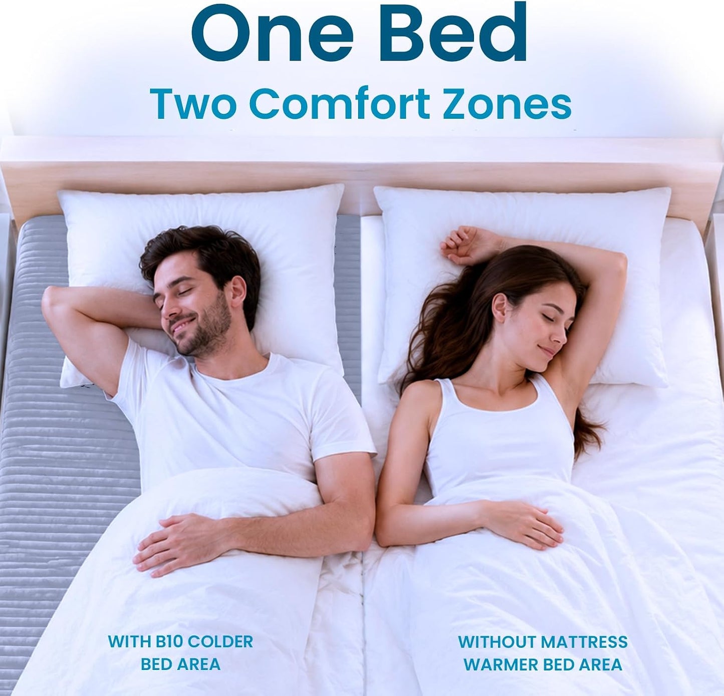 Adamson Grey Electric Cooling Mattress Pad Topper, Size 74.8" x 39.4", DEMO