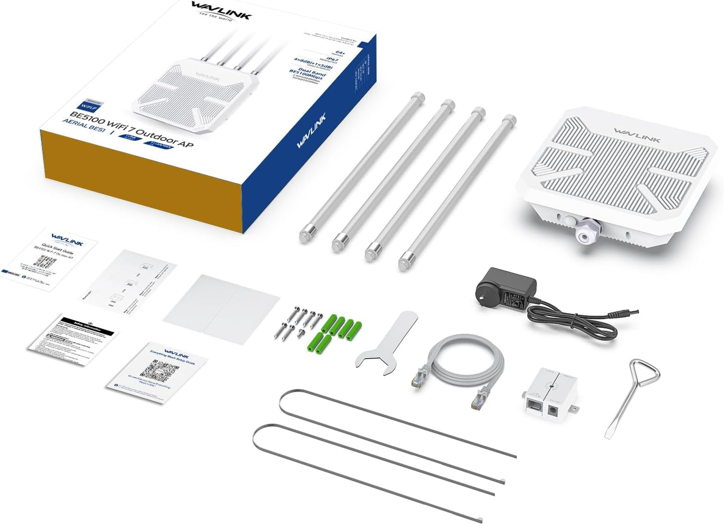 WAVLINK Dual Band Outdoor WiFi Range Extender, Long-Range Wireless Network NEW