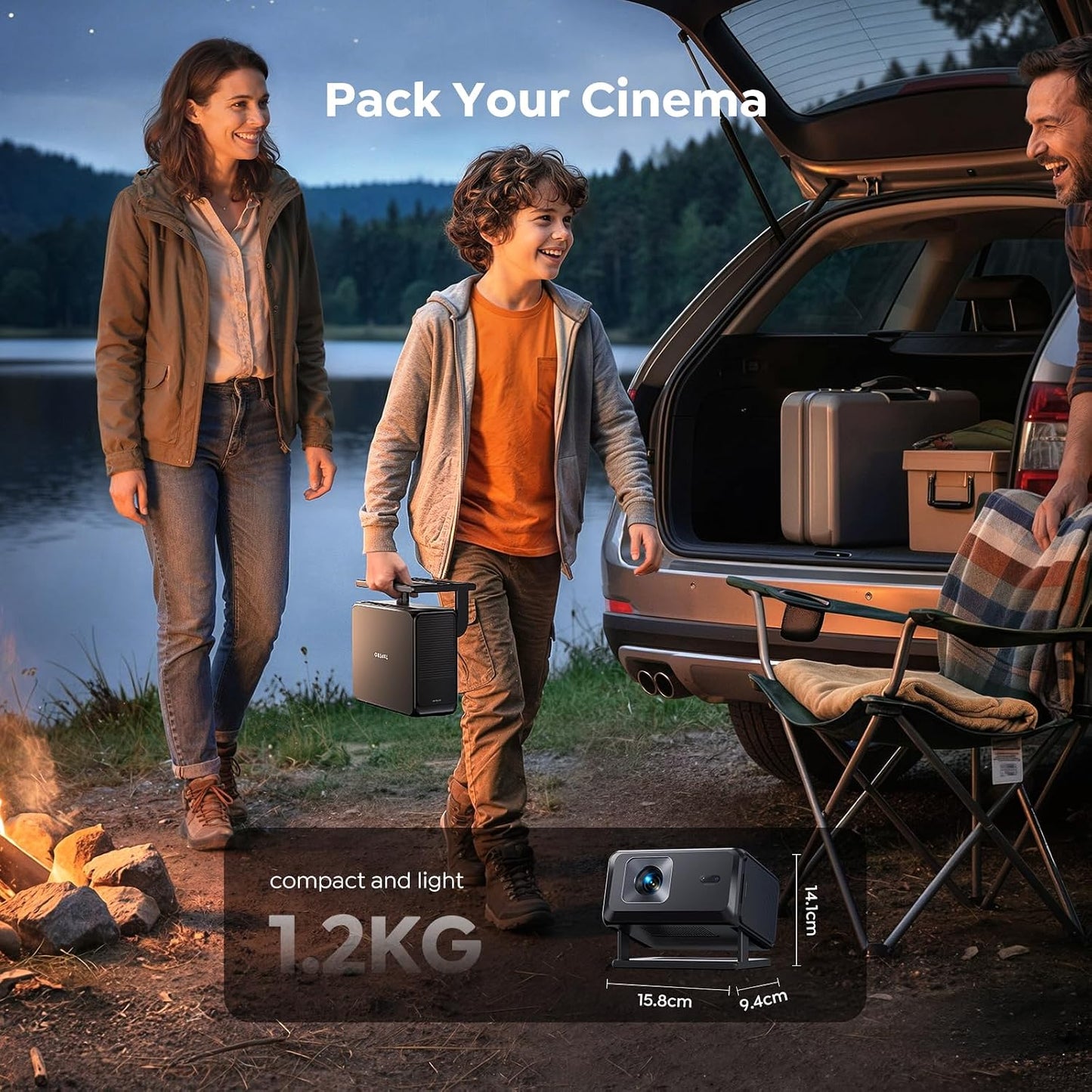 TOPTRO 4K Projectors Projector with Google TV, Netflix, Disney+ Auto Focus & 6D