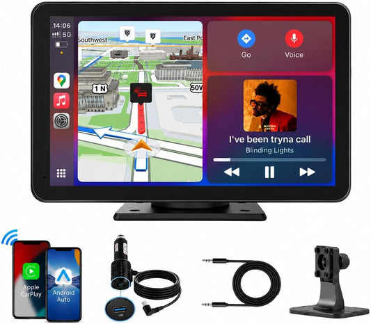 Portable 10" On-Dash-Monitoring Black Wireless On-Dash Monitoring Touch DEMO