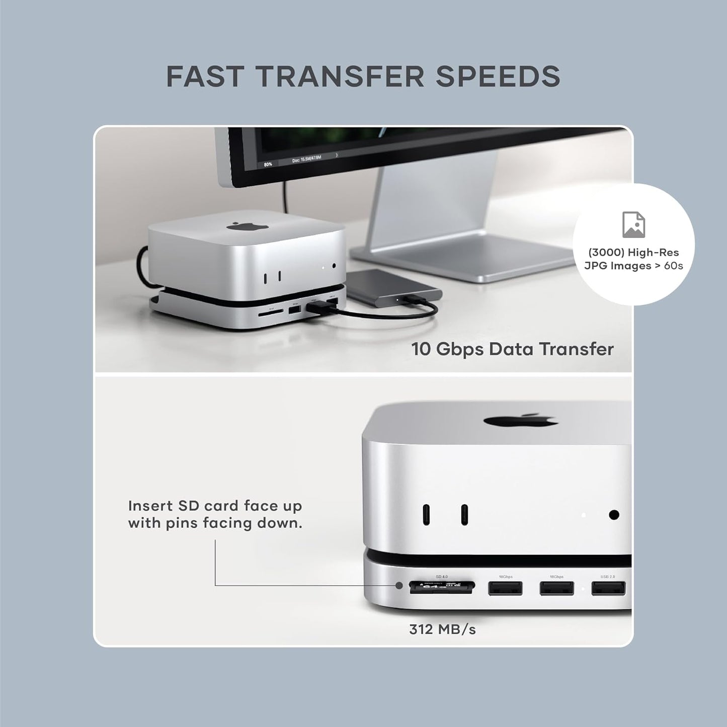 Satechi USB USB Hubs Hub & Stand with NVMe SSD Enclosure Docking Station DEMO