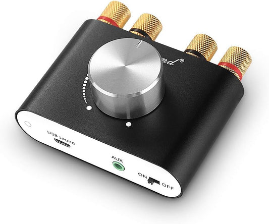 Douk Audio Amplifiers Mini Bluetooth Stereo Hi-Fi Digital Amplifier 2.0 - NEW