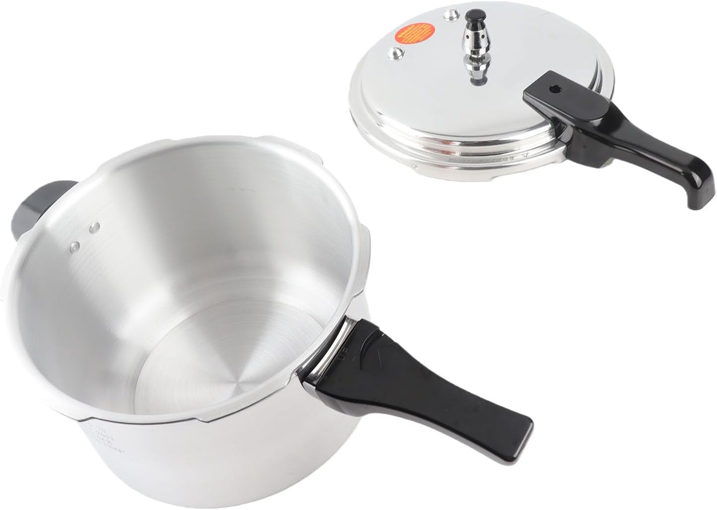 Explosion Proof Pressure Cooker, 5L Aluminum Alloy, Silver, Ideal for Home DEMO