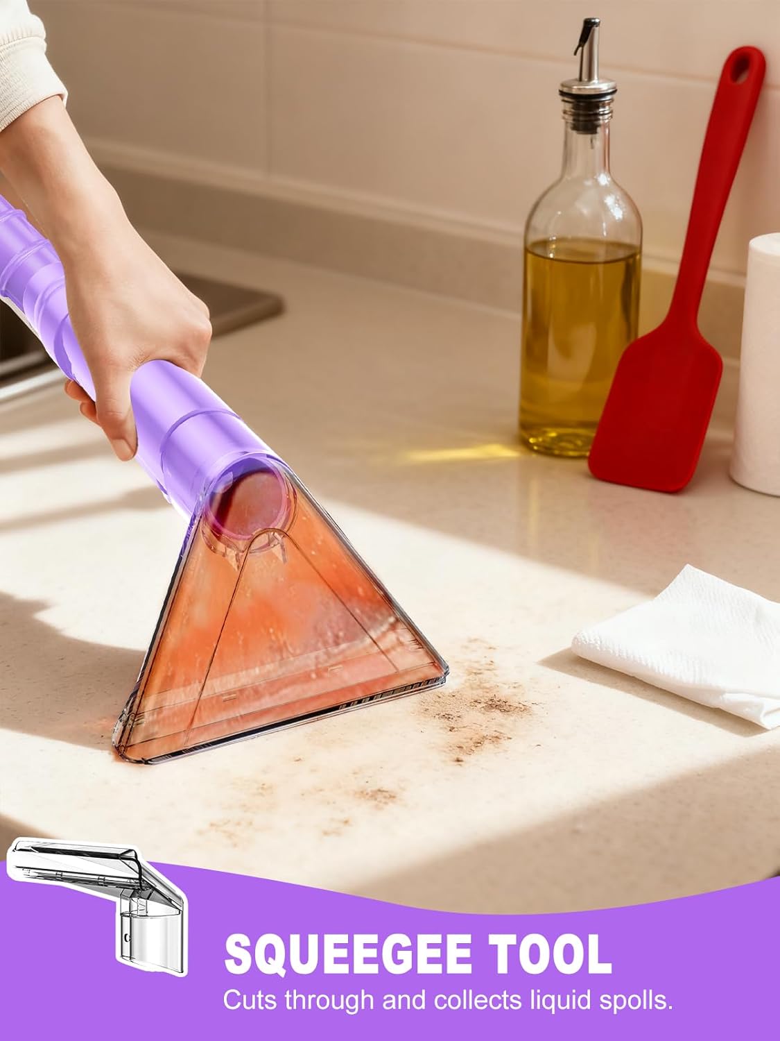 Portable Carpet & Upholstery Spot Stain Remover Machine for Pets Purple NEW