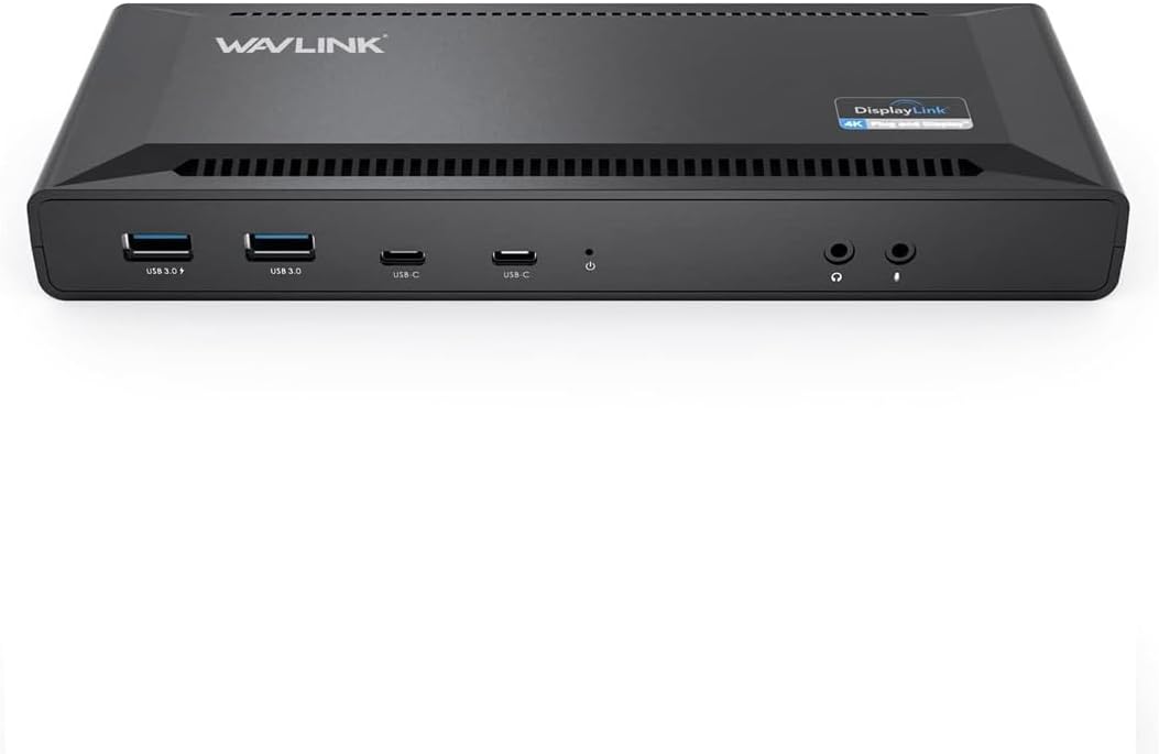 WAVLINK Dual 4K Displays Docking Station with 100W Power Delivery Charging NEW