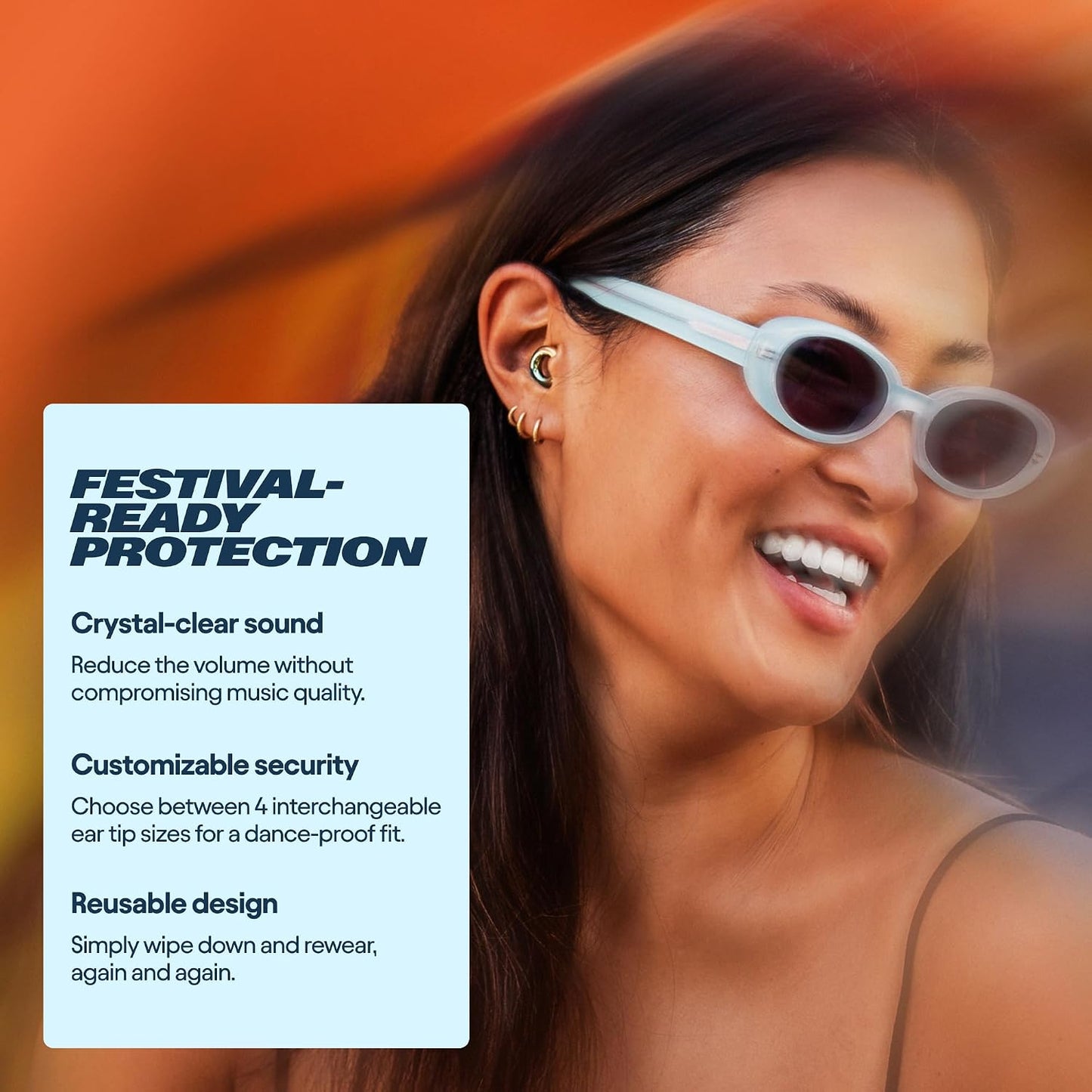 Loop Stylish Certified Ear Plugs Hearing Protection 17dB SNR Coachella 1 NEW