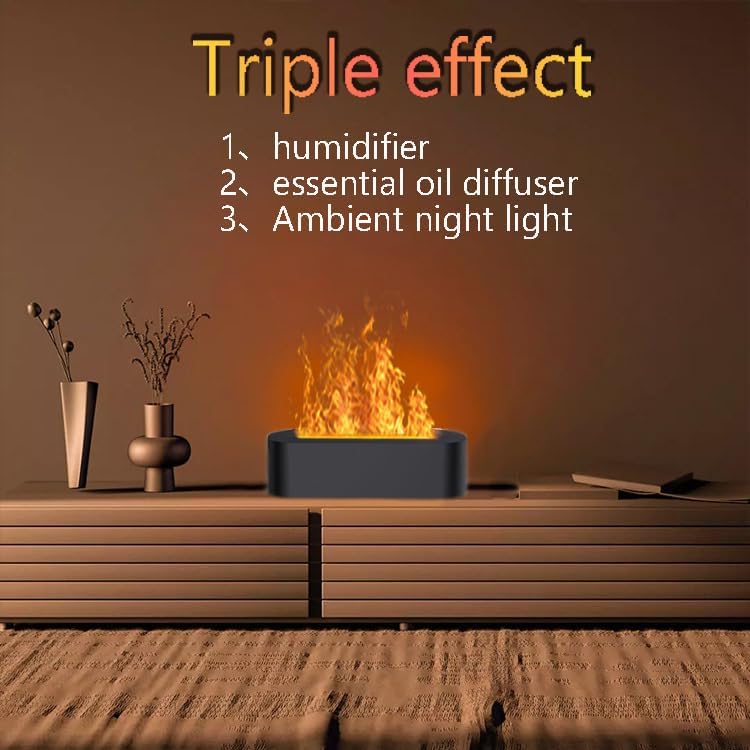 Portable Aromatherapy Diffuser: Noiseless Black Scented Oil Home Decor NEW