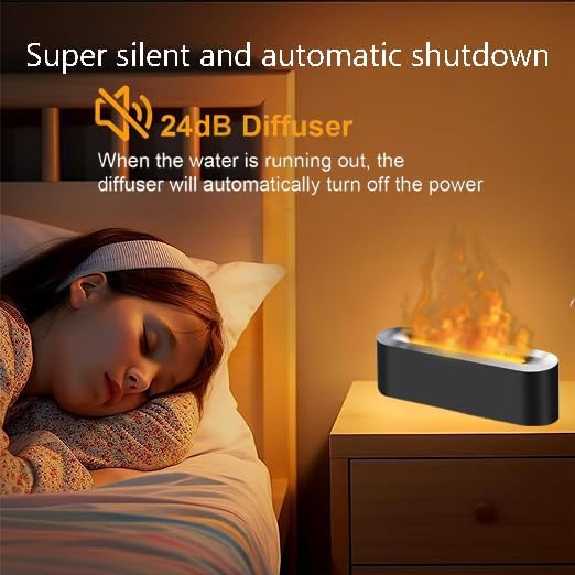 Portable Aromatherapy Diffuser: Noiseless Black Scented Oil Home Decor NEW
